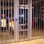 retail store folding curtain