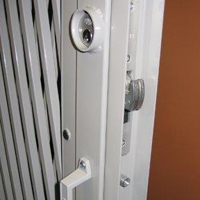 security gate lock post